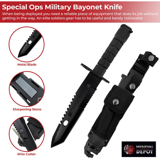 American Special Ops Military Team Bayonet Knife